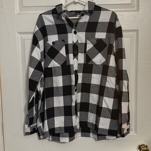 Empyre Black and White flannel shirt - XL
